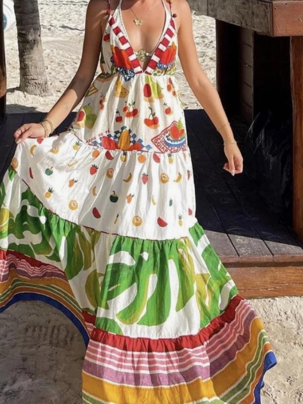 Farm Rio inspired tropical maxi - Picture 2 of 10